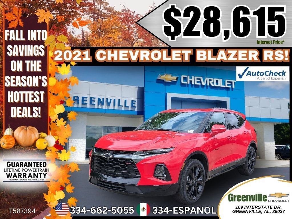 Used 2021 Chevrolet Blazer RS w/ Enhanced Convenience Package