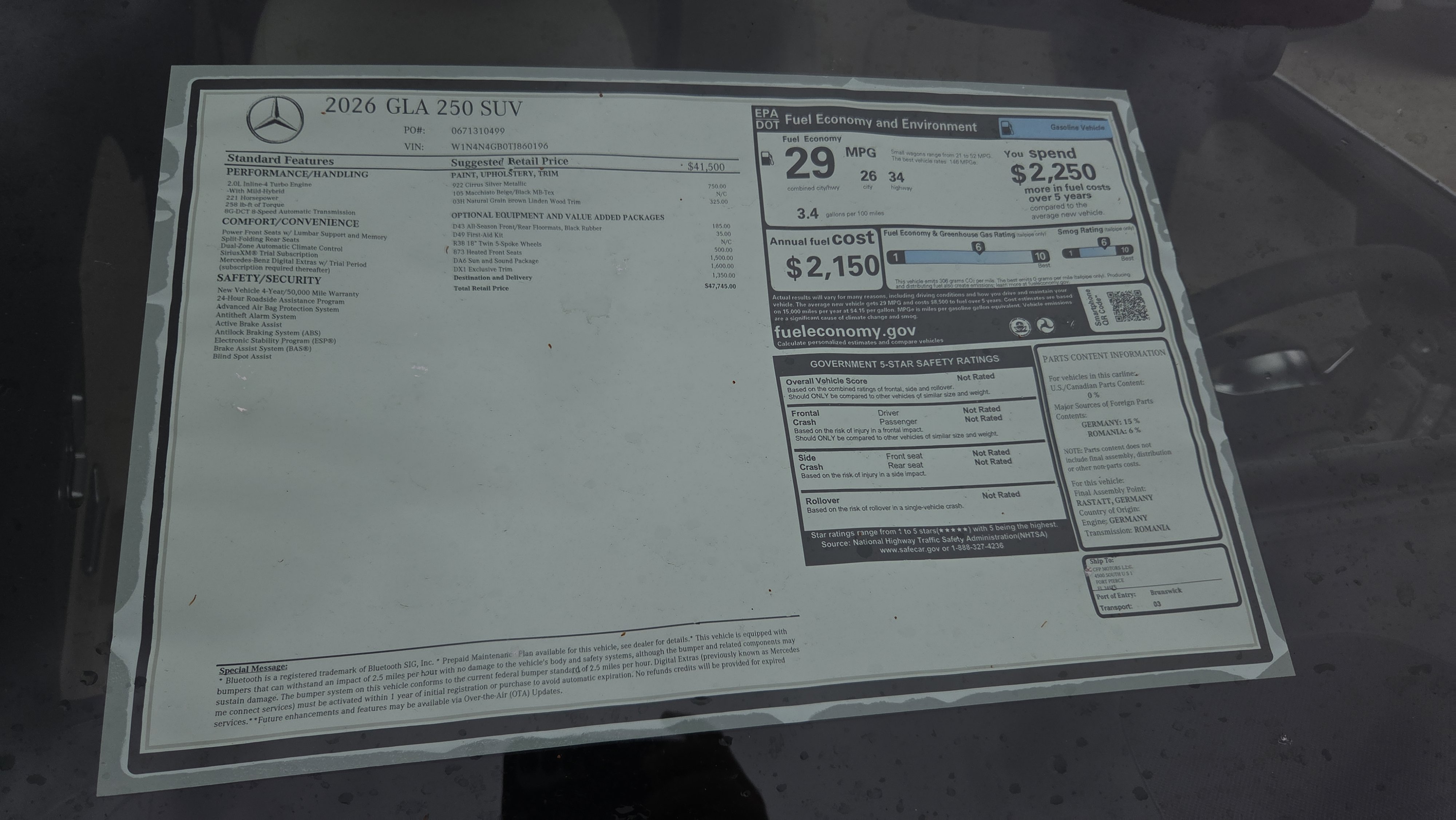 New 2026 Mercedes-Benz GLA 250 image 23