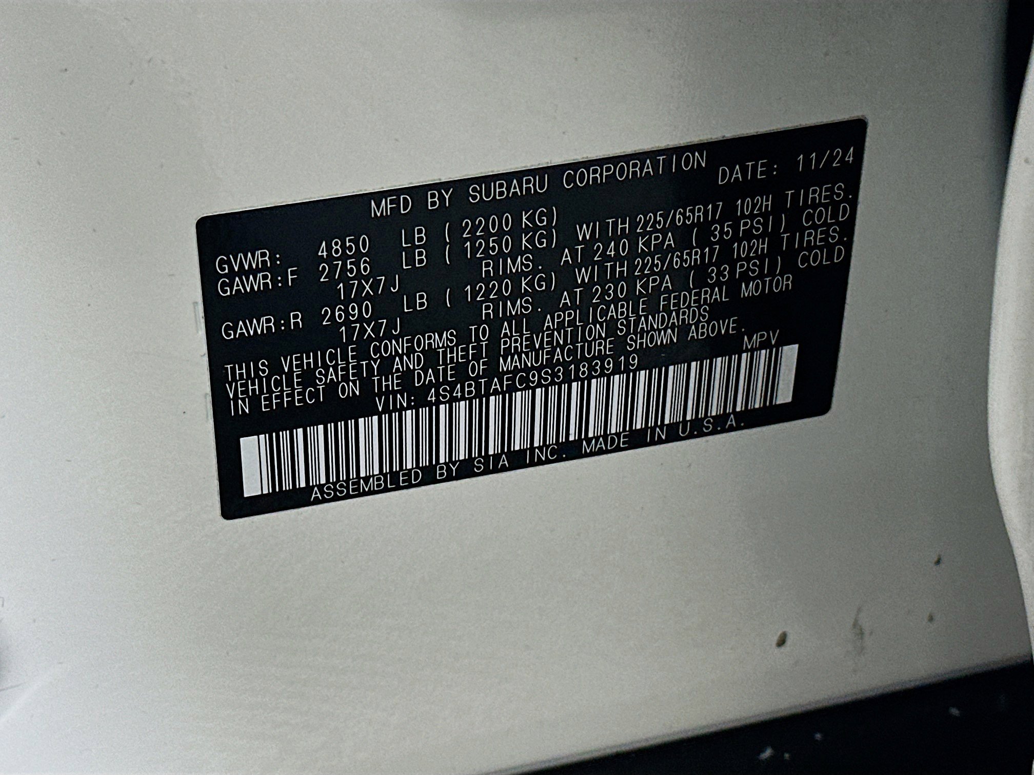 Used 2025 Subaru Outback Premium AWD/4WD image 12