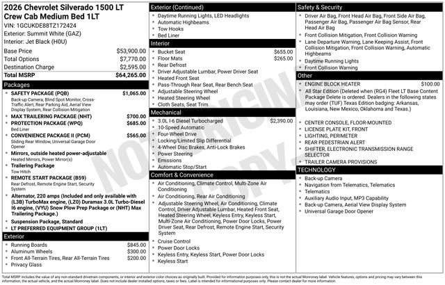 New 2026 Chevrolet Silverado 1500 LT w/ Safety Package image 10