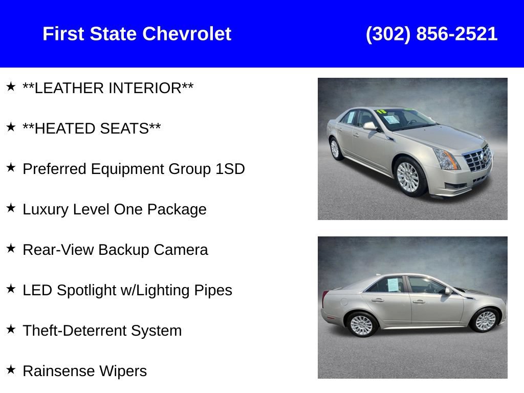 Used 2013 Cadillac CTS Luxury RWD image 2