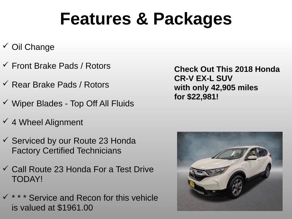 Certified 2018 Honda CR-V EX-L image 4