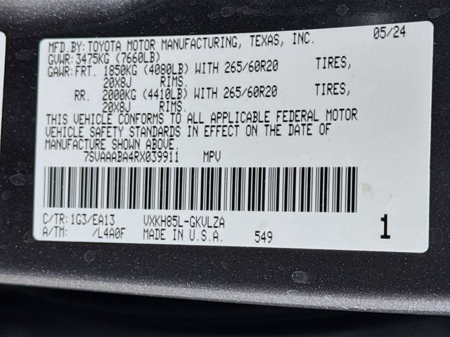 Certified 2024 Toyota Sequoia Limited w/ Nightshade Package AWD/4WD image 17