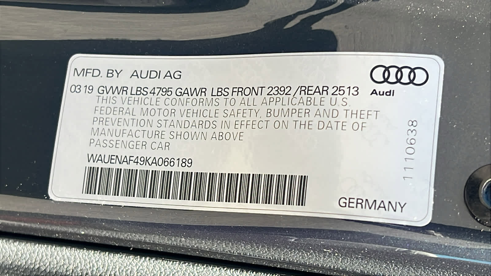 Used 2019 Audi A4 2.0T Premium Plus w/ Premium Plus Package image 30