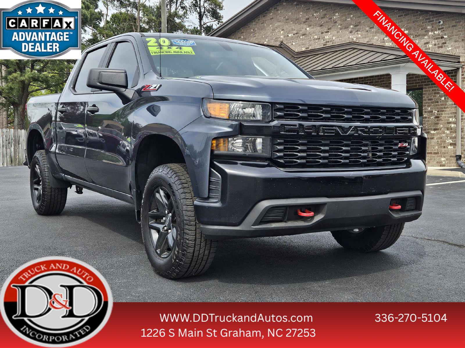 Used 2020 Chevrolet Silverado 1500 Custom Trail Boss w/ Custom Convenience Package image 1