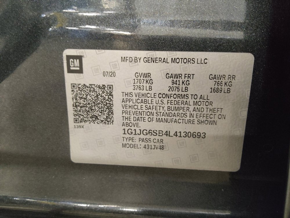 Used 2020 Chevrolet Sonic LT FWD image 33
