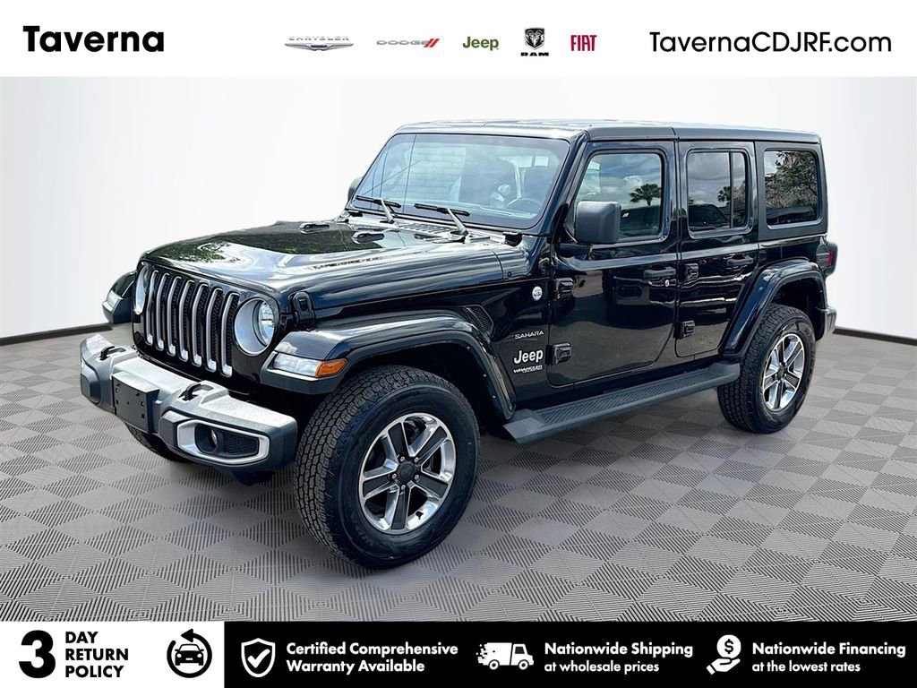 Used 2022 Jeep Wrangler Unlimited Sahara w/ Cold Weather Group AWD/4WD image 1