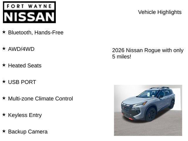New 2026 Nissan Rogue SV AWD/4WD image 8