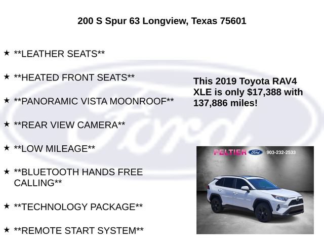 Used 2019 Toyota RAV4 XLE w/ Convenience Package FWD image 10