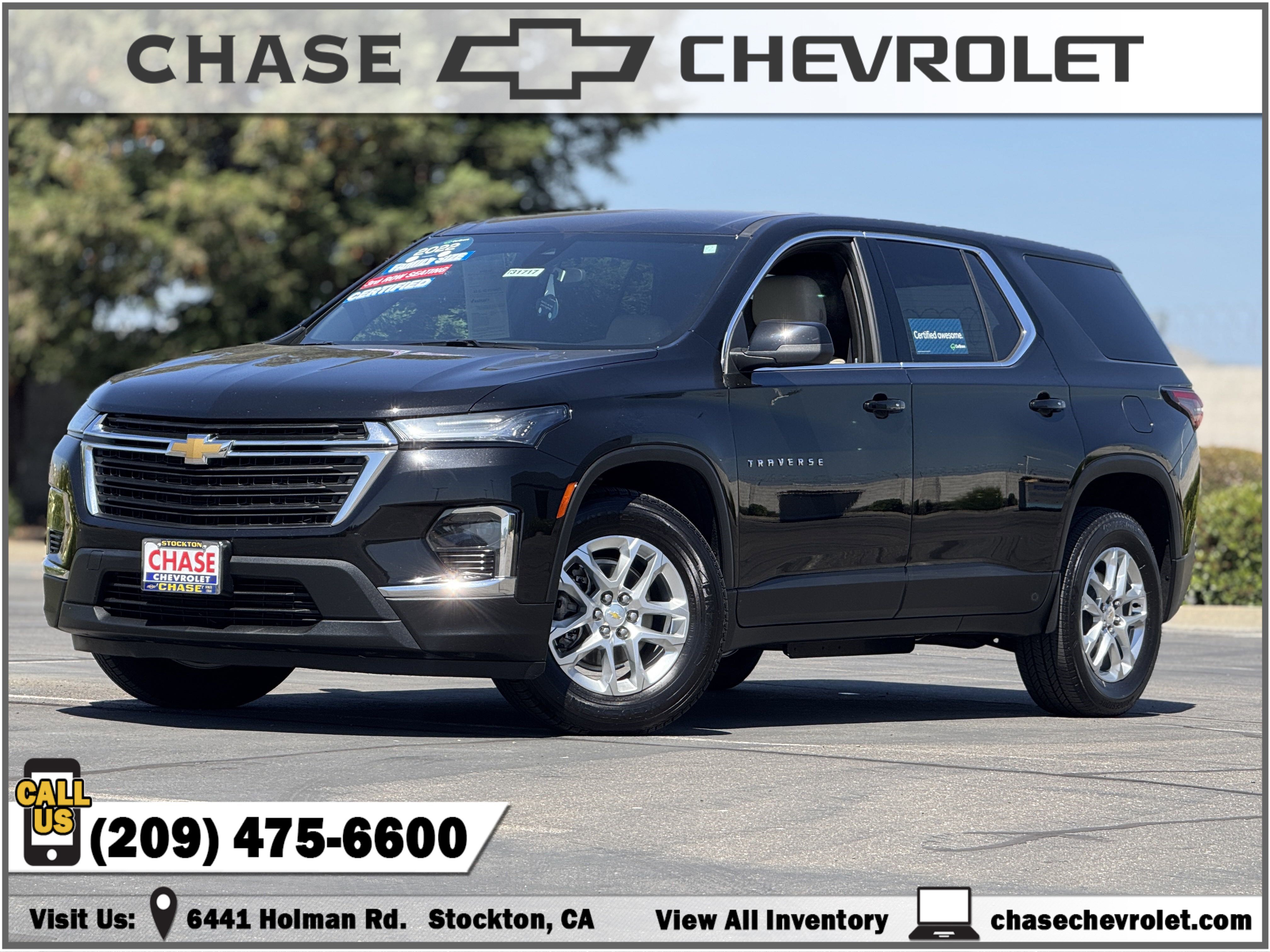Certified 2022 Chevrolet Traverse LS
