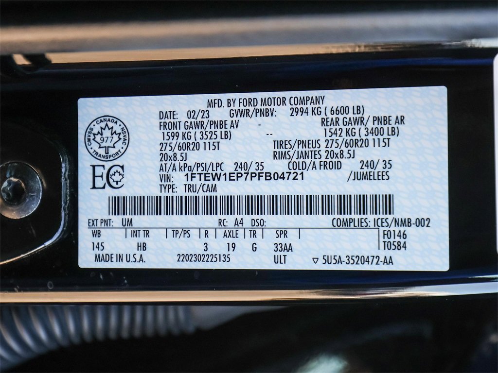 Used 2023 Ford F150 Lariat w/ Equipment Group 502A High image 41