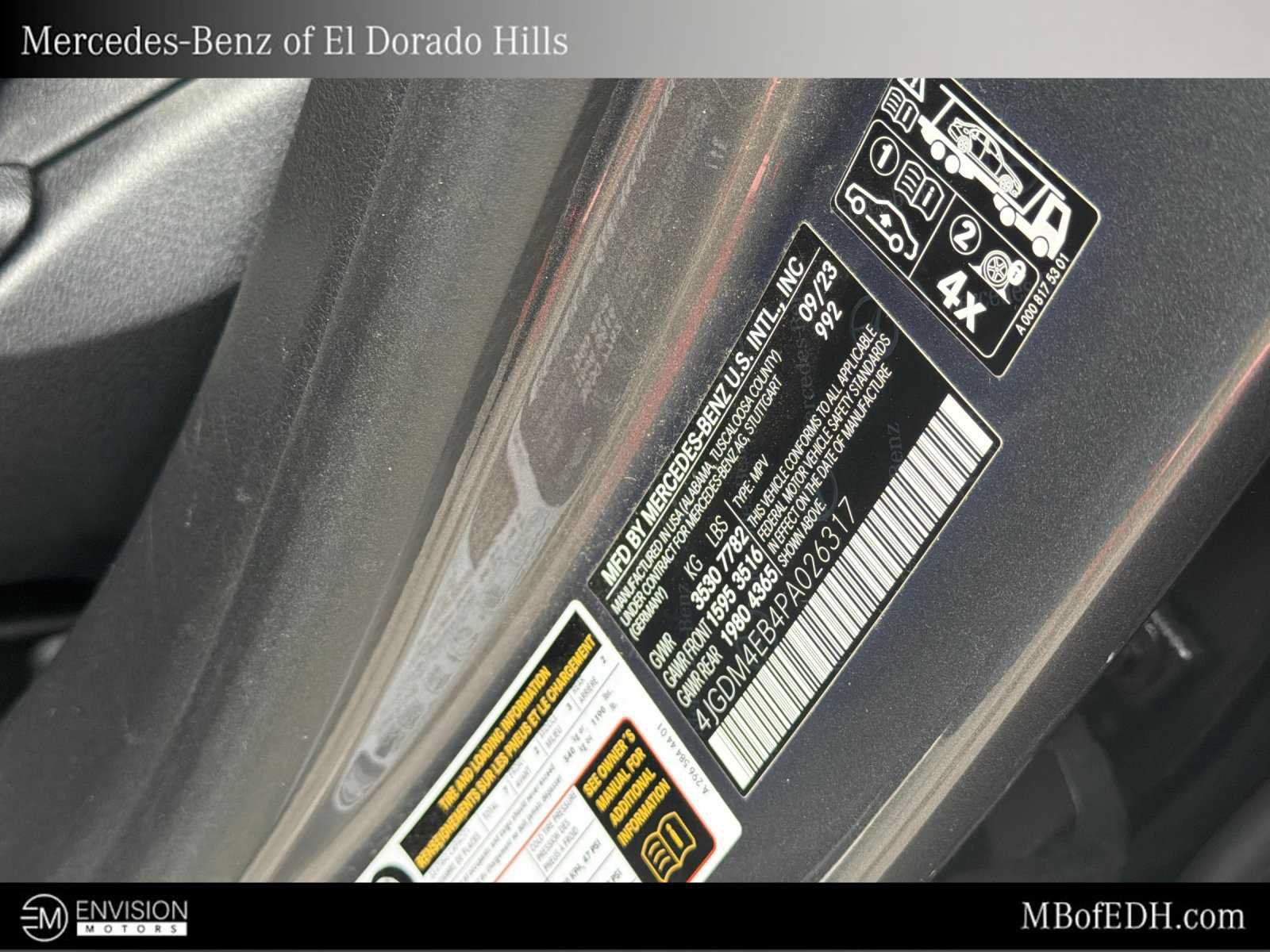 Certified 2023 Mercedes-Benz EQS 580 4MATIC SUV image 28