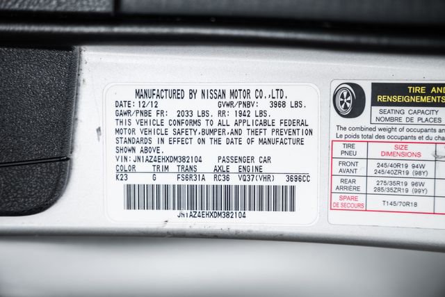 Used 2013 Nissan 370Z NISMO w/ Bose Pkg RWD image 78