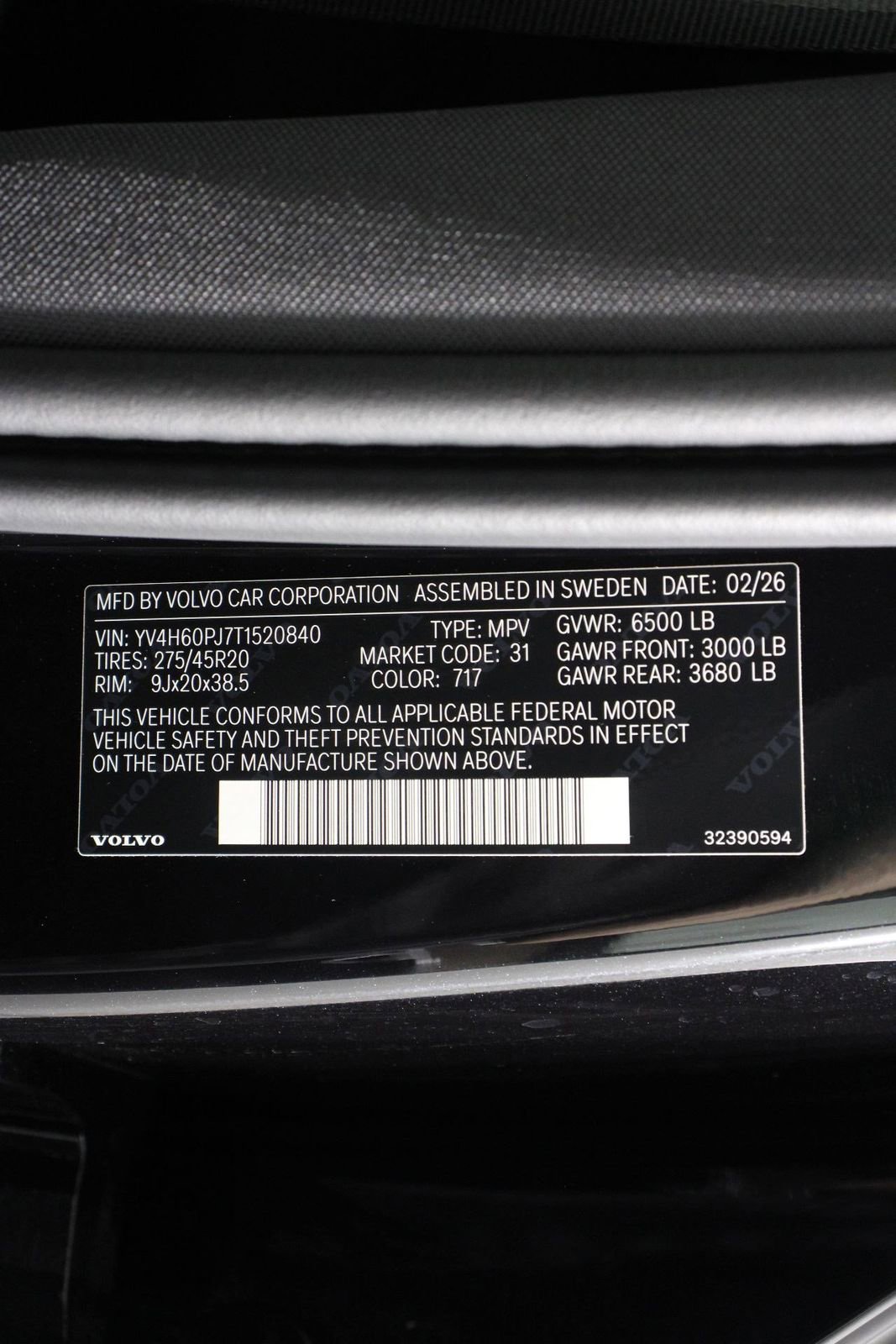 New 2026 Volvo XC90 T8 Core AWD/4WD image 17