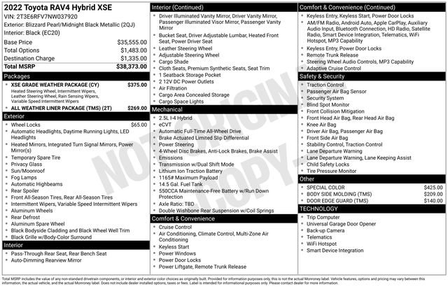 Certified 2022 Toyota RAV4 XSE w/ XSE Grade Weather Package AWD/4WD image 27
