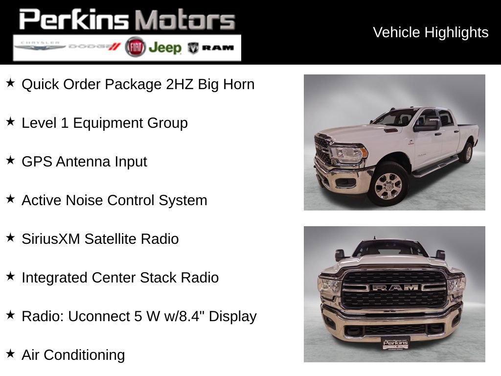 Certified 2023 RAM 2500 Big Horn w/ Level 1 Equipment Group image 2
