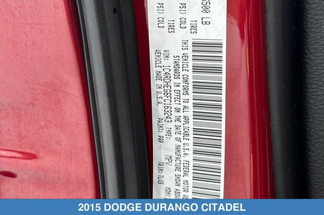 Used 2015 Dodge Durango Citadel w/ Technology Group RWD image 34