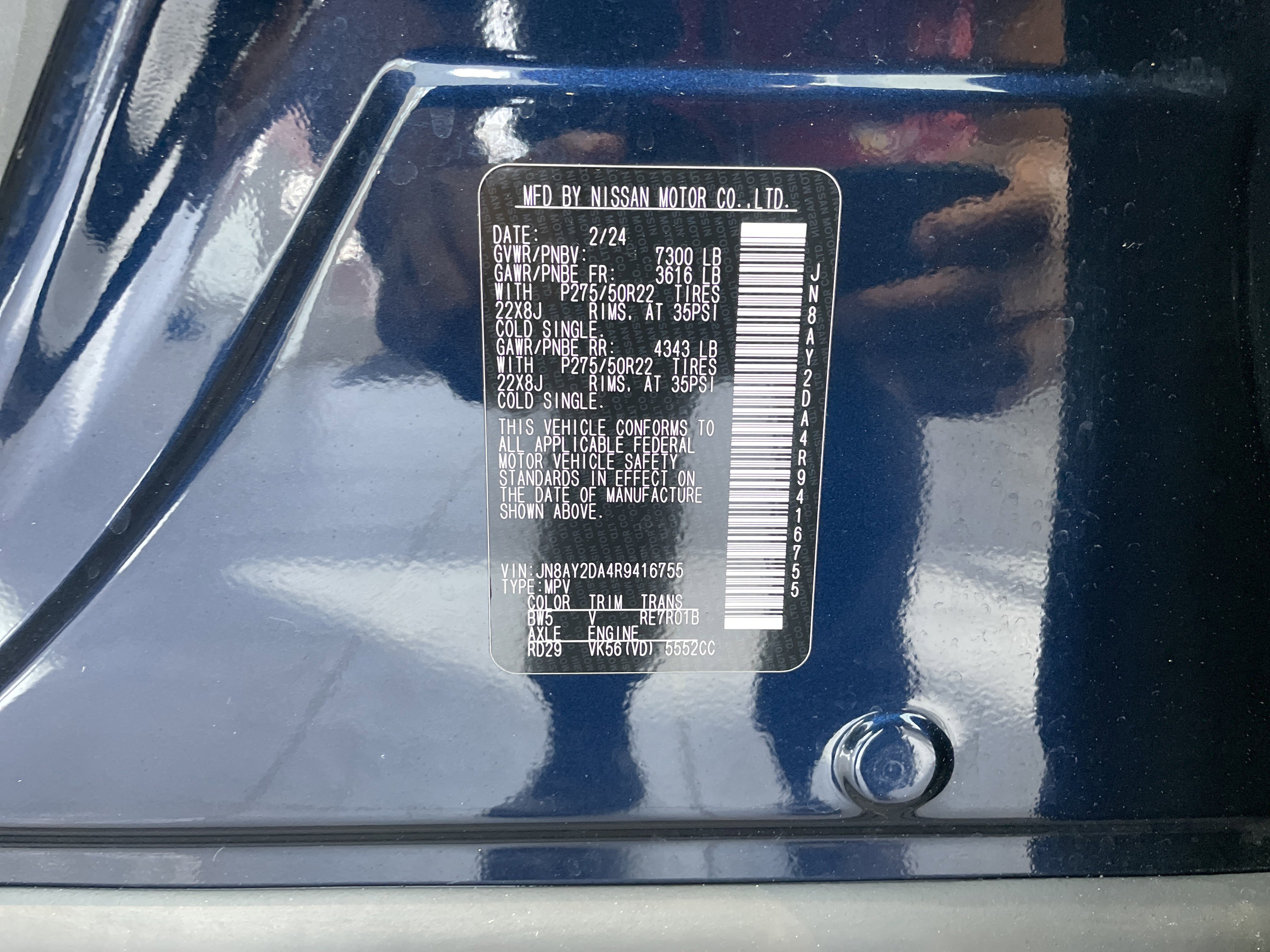 Used 2024 Nissan Armada Platinum w/ Captain's Chairs Package RWD image 45