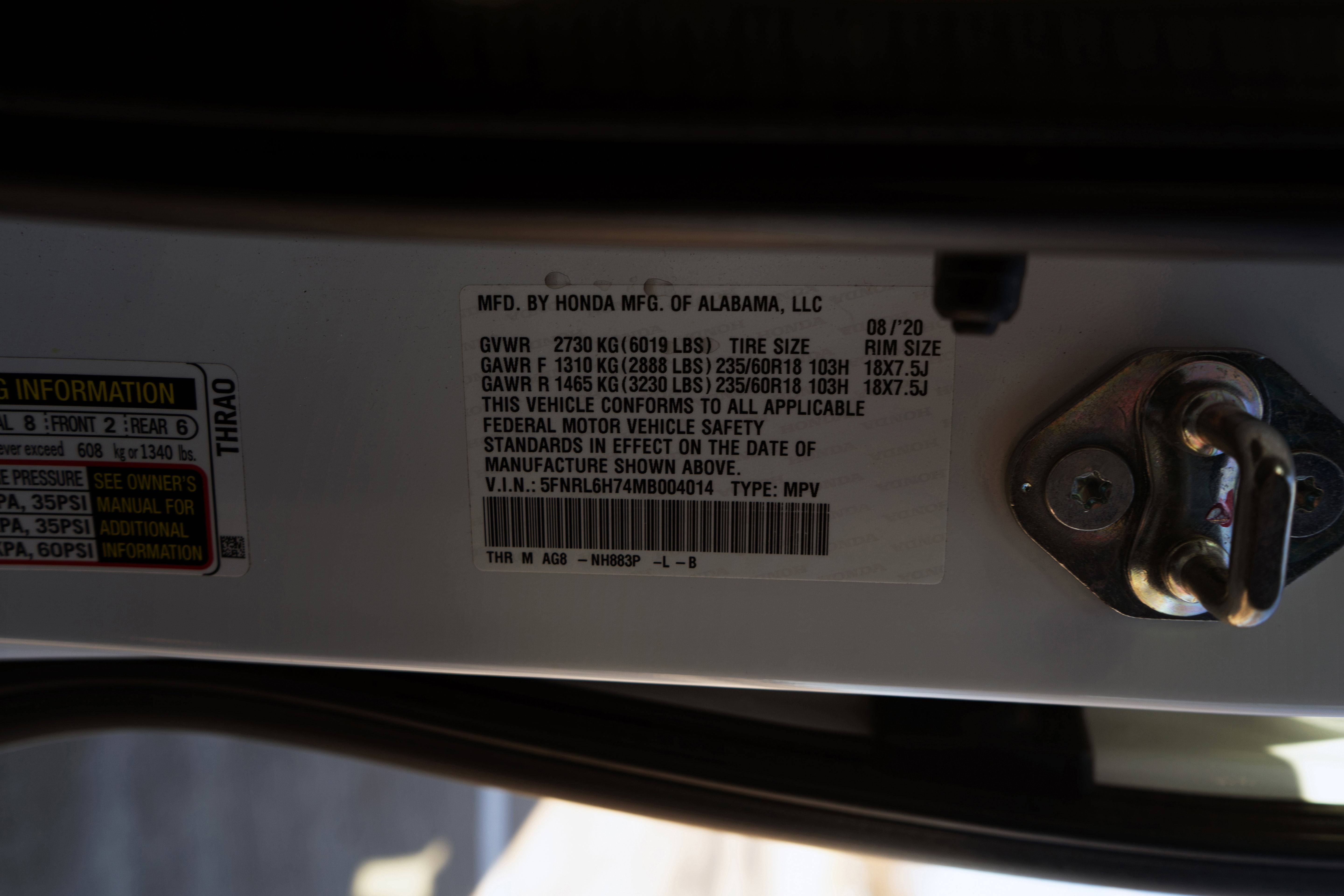 Certified 2021 Honda Odyssey EX-L image 48