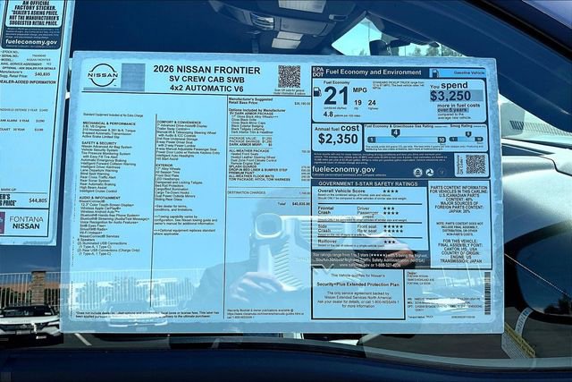 New 2026 Nissan Frontier SV image 13