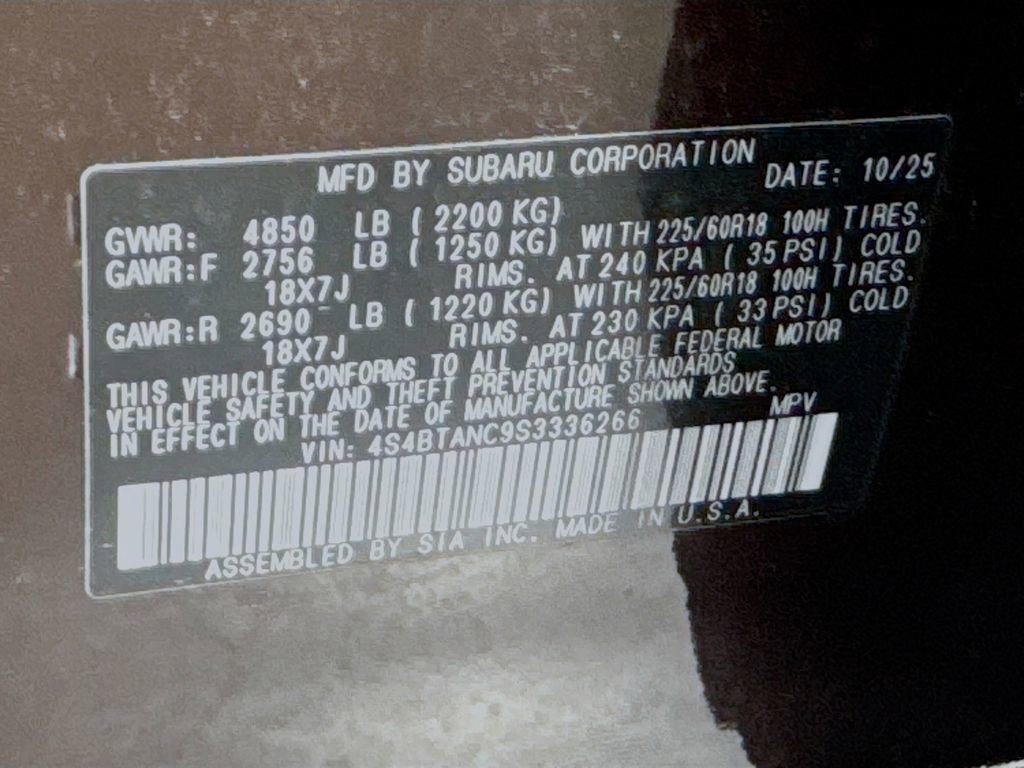 Certified 2025 Subaru Outback Limited image 42