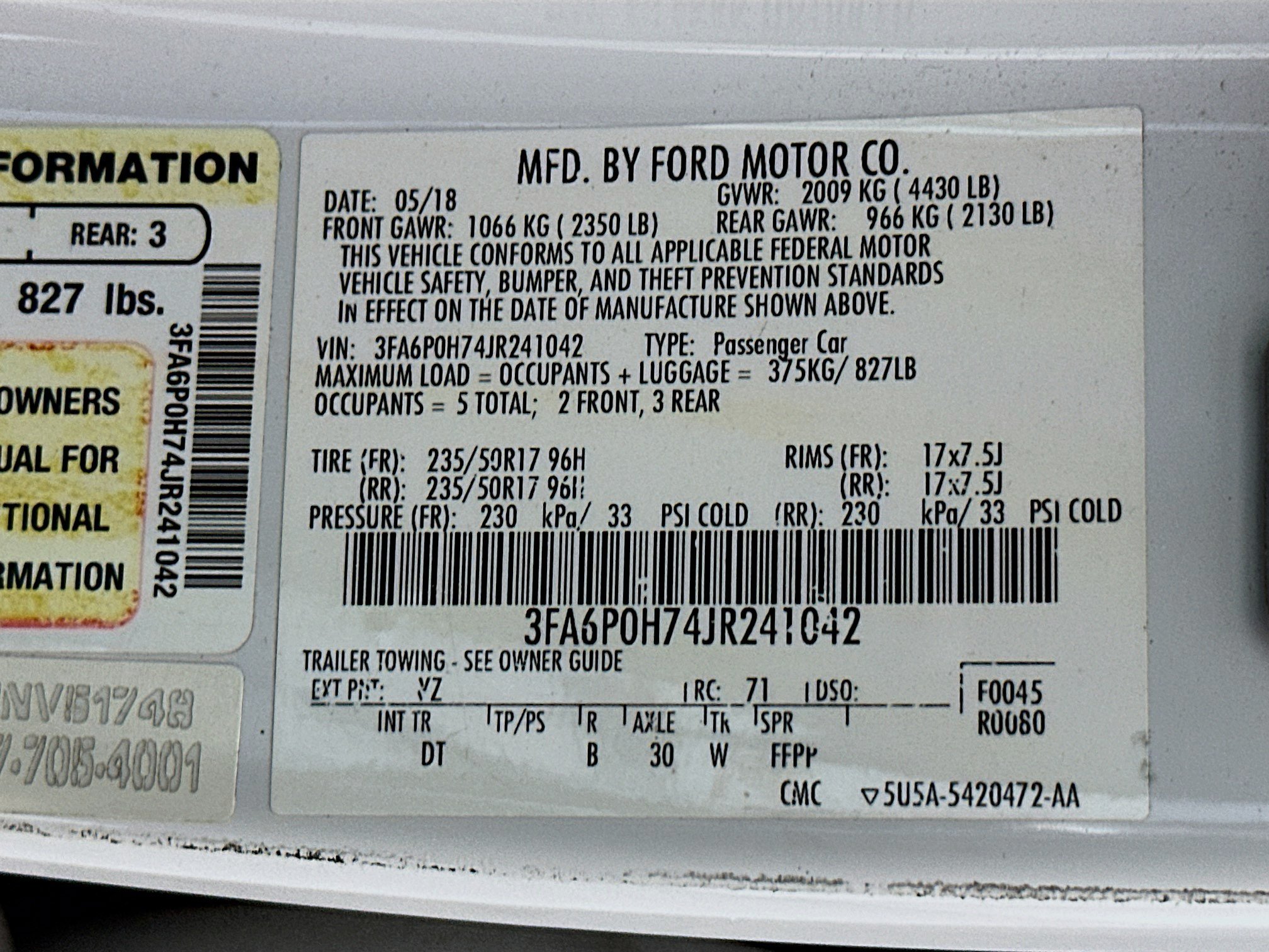 Used 2018 Ford Fusion SE w/ Fusion SE Technology Package FWD image 12