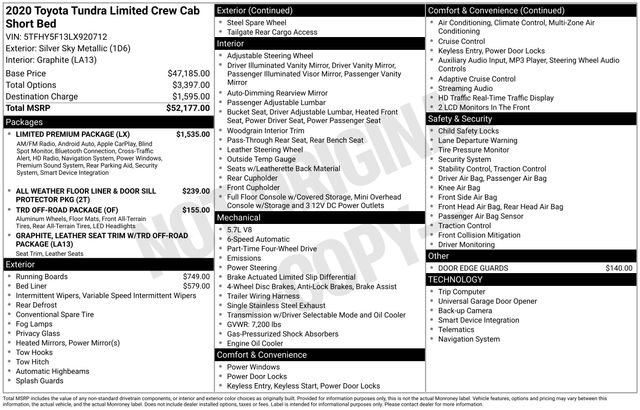 Used 2020 Toyota Tundra Limited w/ Limited Premium Package image 12