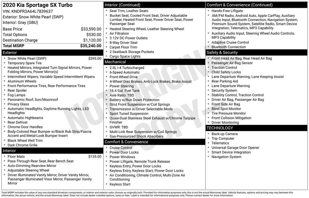 Used 2020 Kia Sportage SX image 14