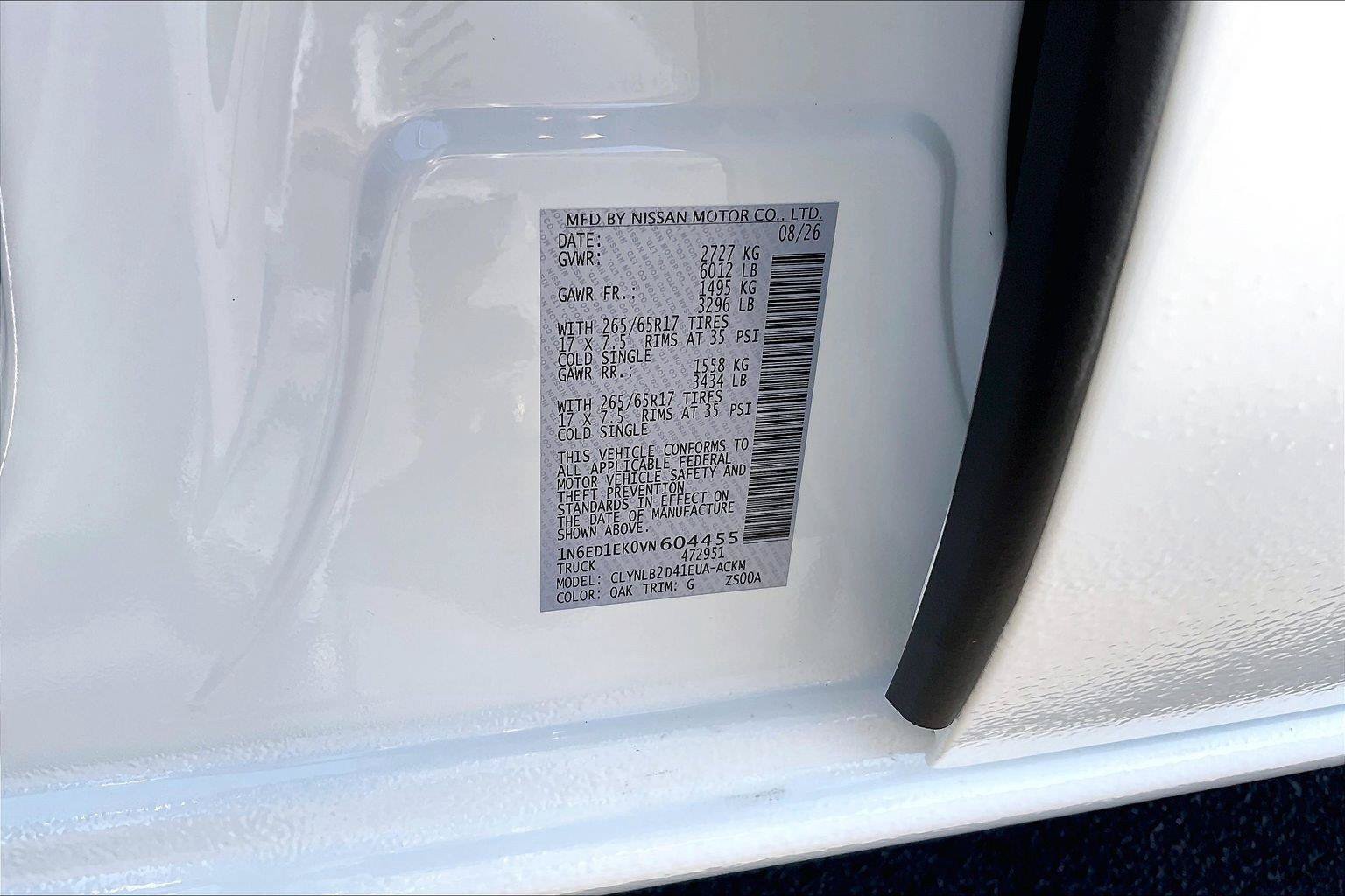 New 2027 Nissan Frontier SV AWD/4WD image 14