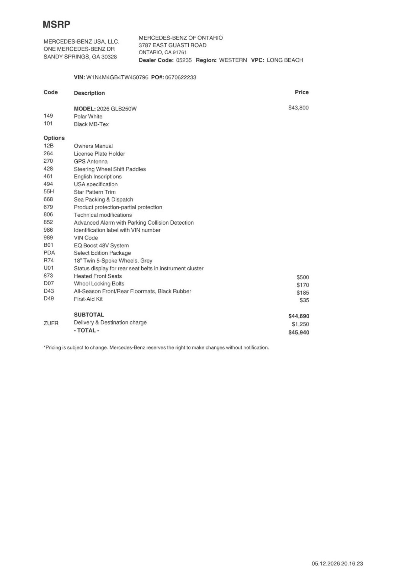 Certified 2026 Mercedes-Benz GLB 250 image 2