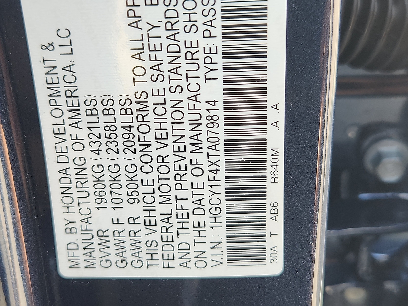 New 2026 Honda Accord SE image 18