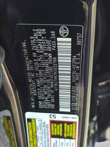 Certified 2019 Toyota Camry XSE FWD image 28