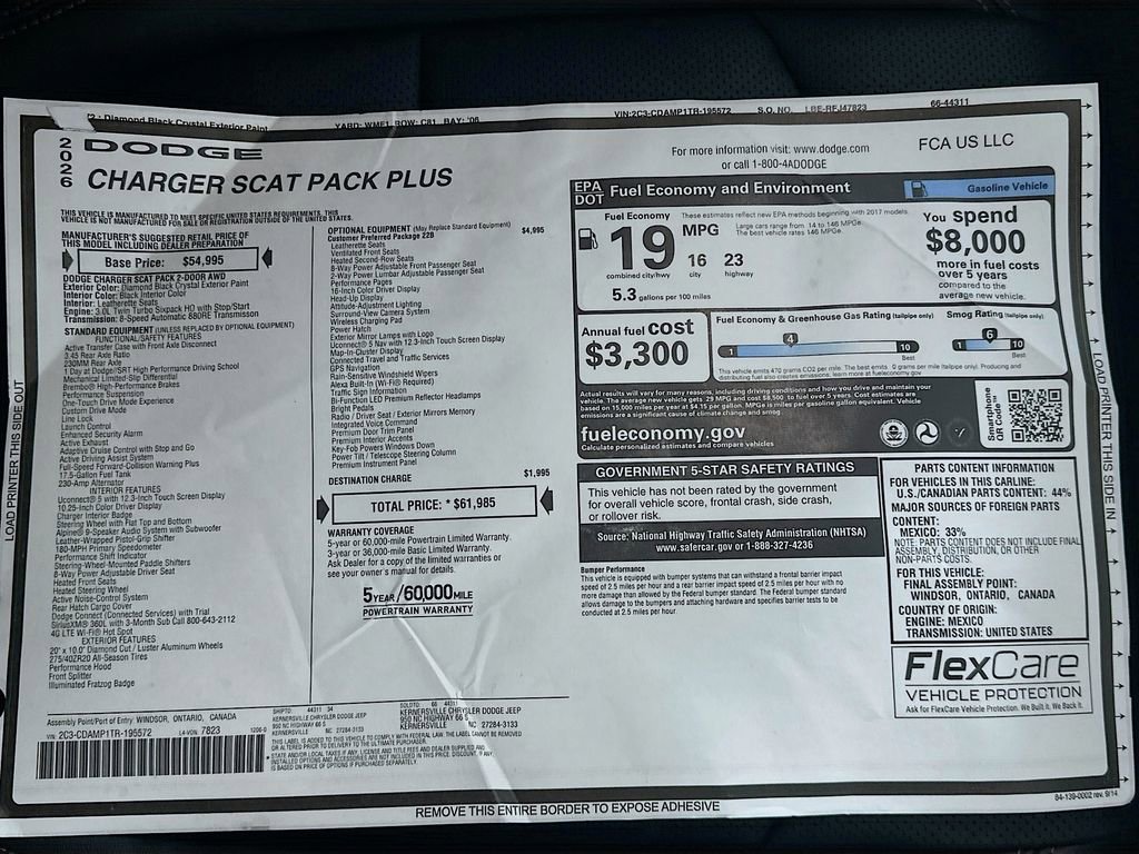 New 2026 Dodge Charger Scat Pack AWD/4WD image 21