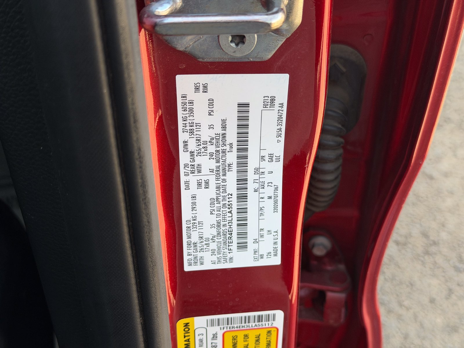 Certified 2020 Ford Ranger XLT w/ Equipment Group 302A Luxury RWD image 32