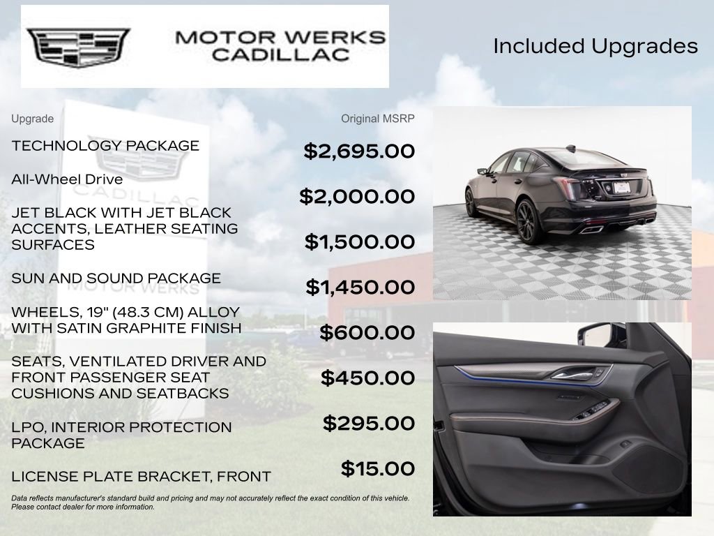 Certified 2025 Cadillac CT5 Sport w/ Technology Package image 9