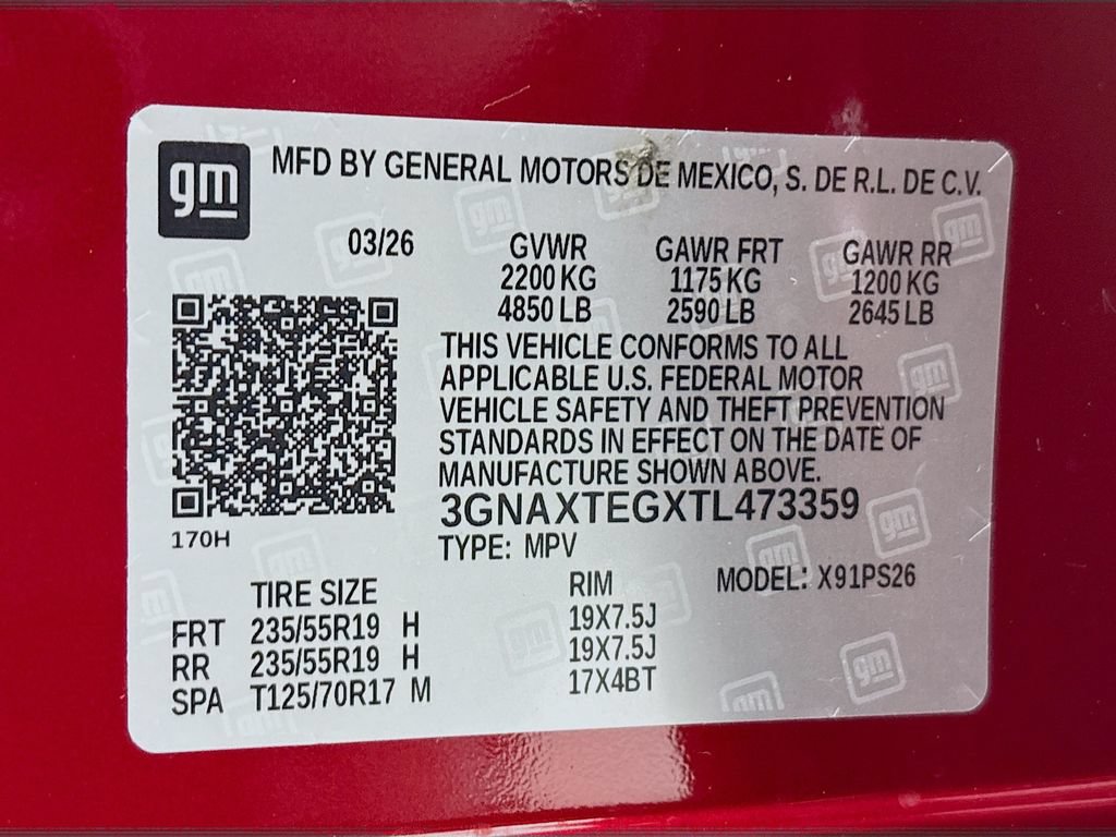 New 2026 Chevrolet Equinox RS w/ Convenience Package III AWD/4WD image 32