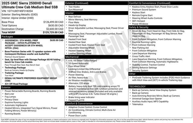 Used 2025 GMC Sierra 2500 Denali Ultimate AWD/4WD image 20