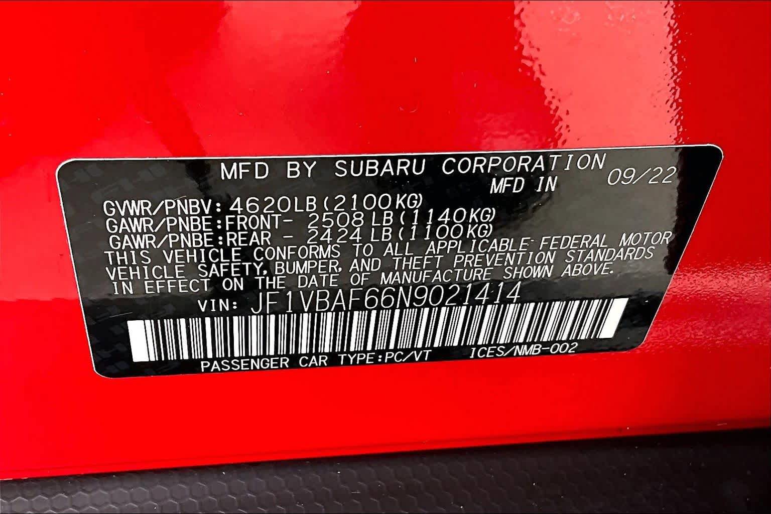 Used 2022 Subaru WRX Premium AWD/4WD image 33