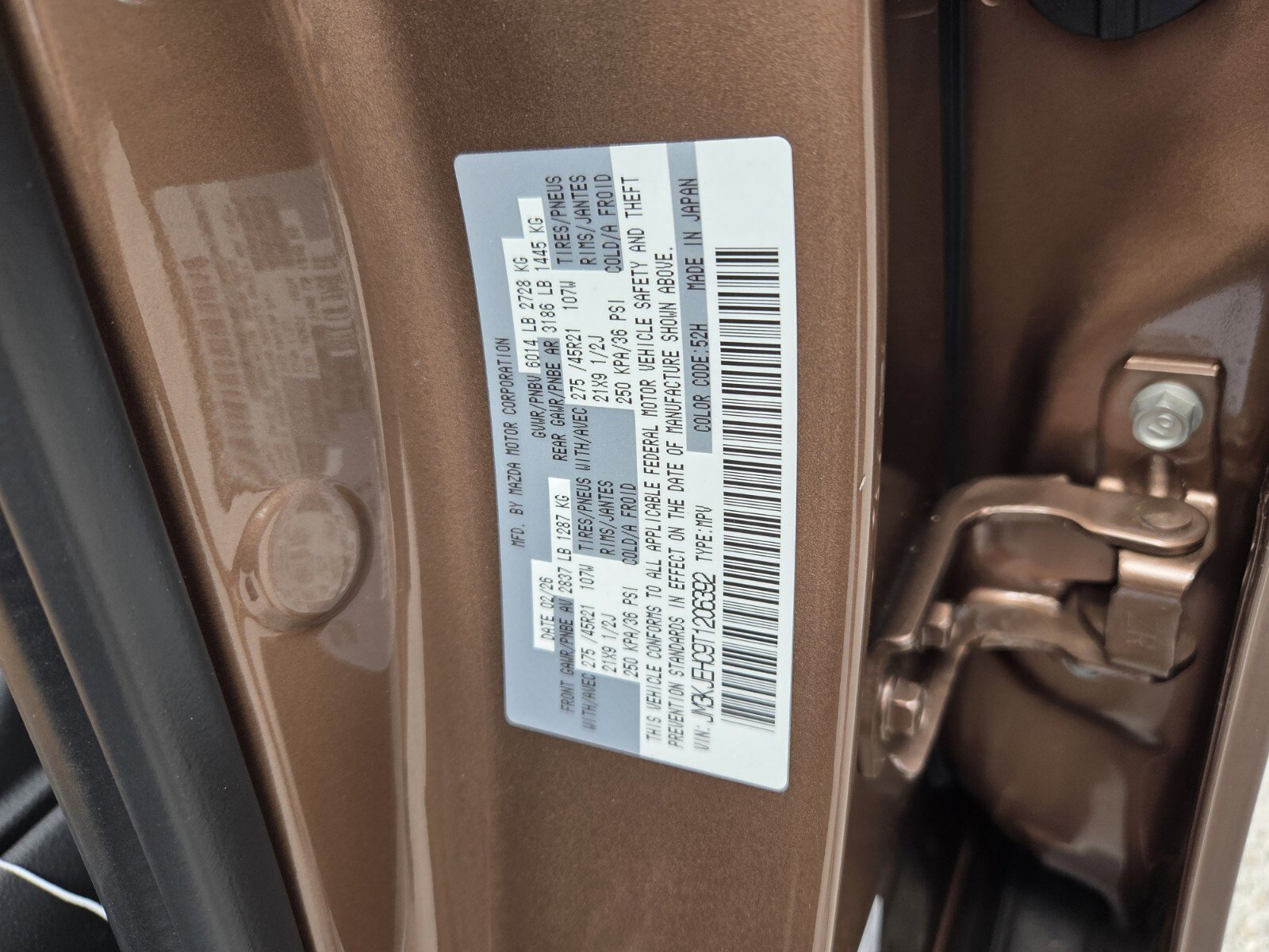 New 2026 MAZDA CX-70 3.3 Turbo S w/ Premium Plus AWD/4WD image 20