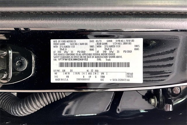 Used 2021 Ford F150 Lariat w/ Equipment Group 502A High image 33