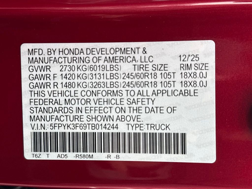 New 2026 Honda Ridgeline TrailSport image 32