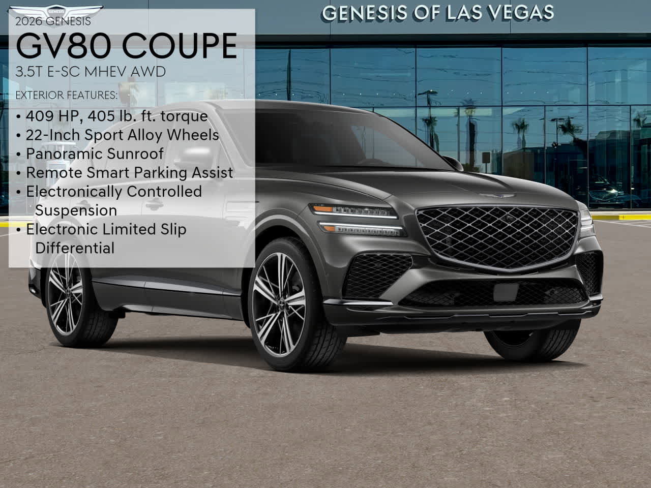 New 2026 Genesis GV80 3.5T e-SC image 3