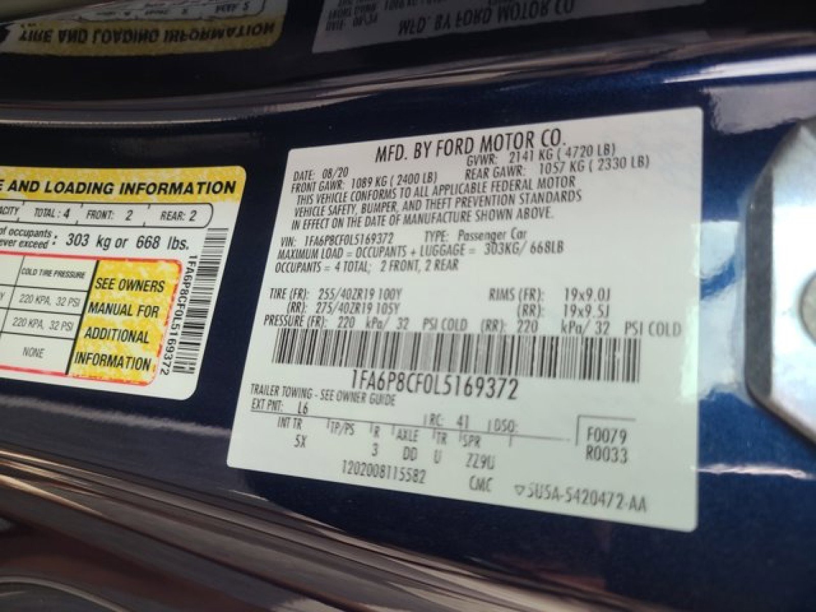 Used 2020 Ford Mustang GT Premium w/ GT Performance Package image 23