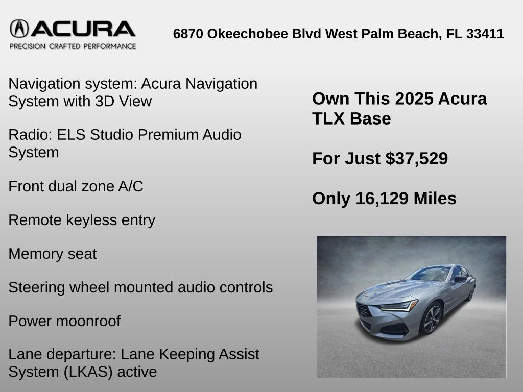 Used 2025 Acura TLX w/ Technology Package FWD image 6