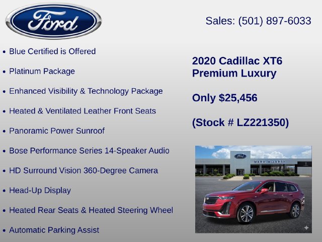 Used 2020 Cadillac XT6 Premium Luxury w/ Platinum Package FWD image 6