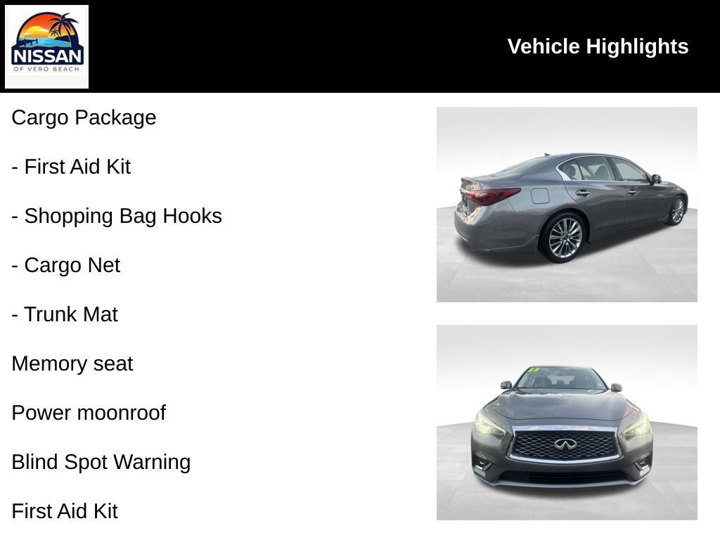 Used 2023 INFINITI Q50 Luxe w/ Cargo Package image 19