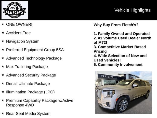 Used 2021 GMC Yukon XL Denali w/ Denali Ultimate Package AWD/4WD image 2