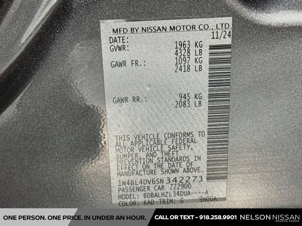 Certified 2025 Nissan Altima 2.5 SV FWD image 29