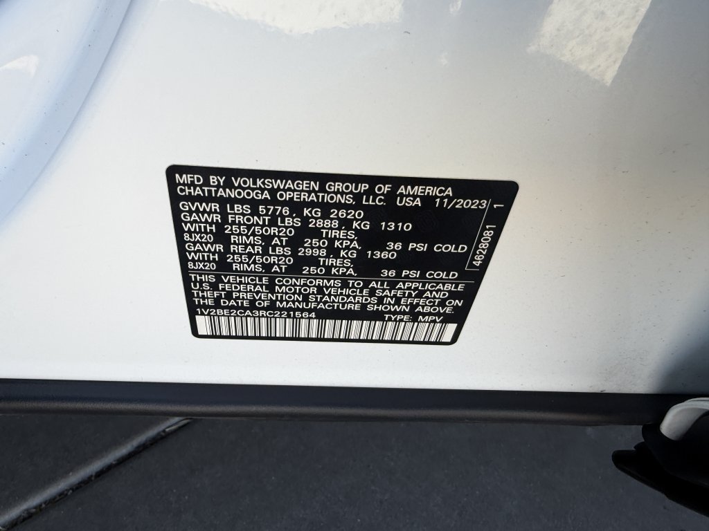 Used 2024 Volkswagen Atlas Cross Sport SEL AWD/4WD image 46