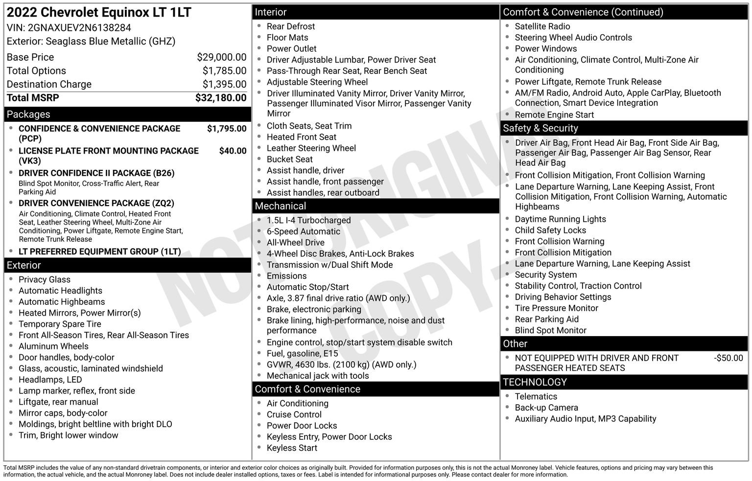 Used 2022 Chevrolet Equinox LT image 36